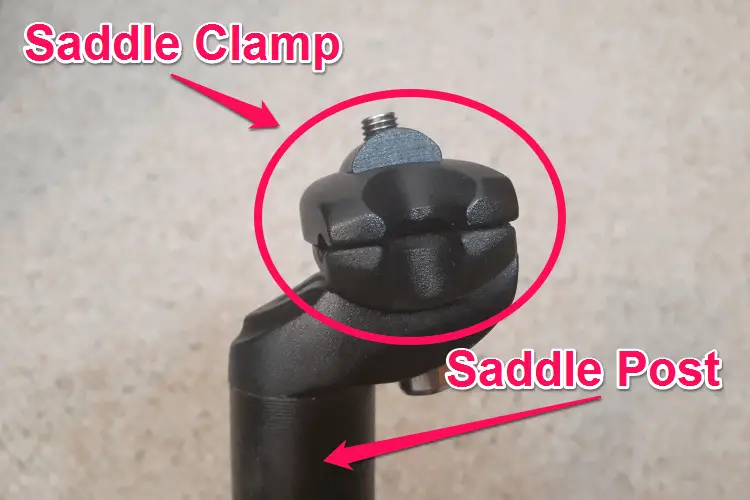 saddle post and saddle clamp