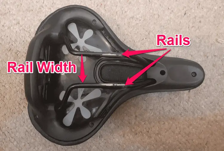 saddle rail and rail width